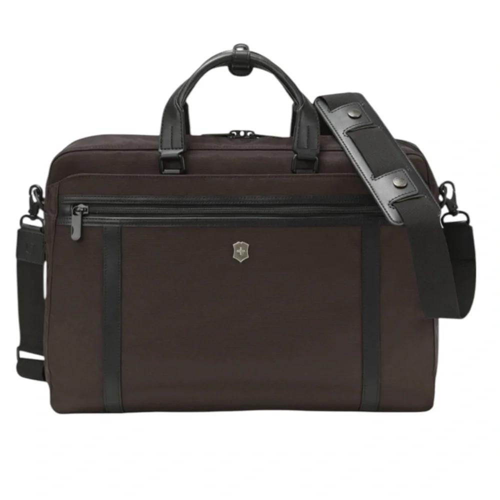 Victorinox Werks‎ Pro 2.0 2 Way Carry Laptop Bag Briefcase Earth Brown